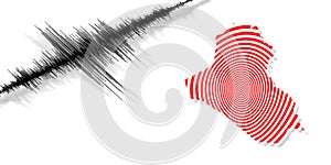 Seismic activity earthquake Iraq map