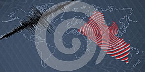 Seismic activity earthquake Liberia map