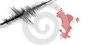 Seismic activity earthquake Mayotte map photo