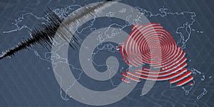 Seismic activity earthquake Senegal map