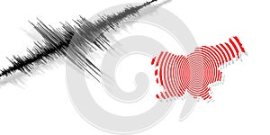 Seismic activity earthquake Slovenia map