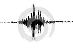 SeismogramSeismic, earthquake activity record. Vector illustration.