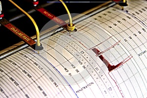 Seismograph for drilling photo