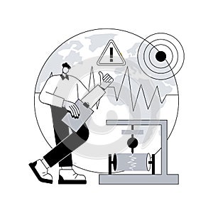 Seismology abstract concept vector illustration