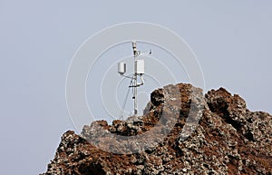 Seismometer at mount Vesuvius, Naples, Italy photo