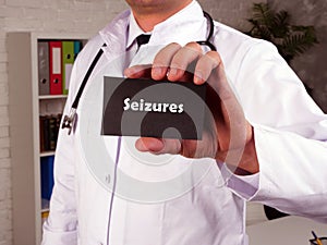 Seizures phrase on the page photo