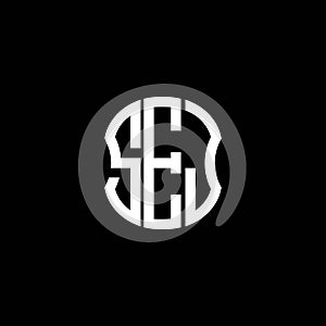 SEJ letter logo abstract creative design.