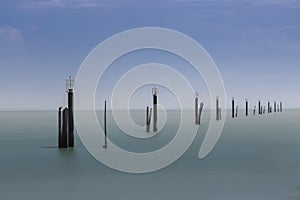 Sekinchan Pier Pilings