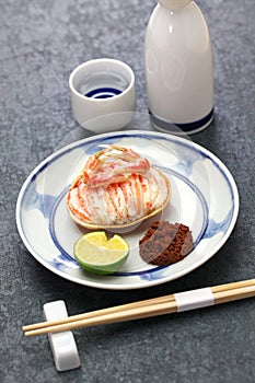 Seko gani, steamed female snow crab, japanese food