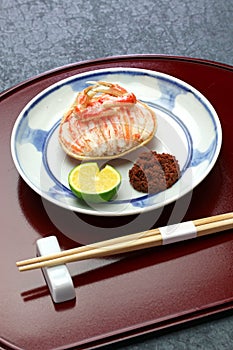 Seko gani, steamed female snow crab, japanese food