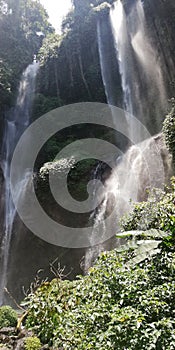 Sekumpul waterfall, at buleleng regency during day time
