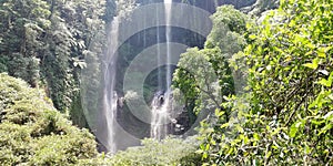 Sekumpul waterfall, at buleleng regency during day time