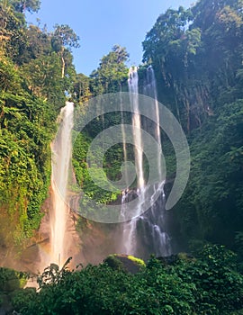 Sekumpul waterfall in north Bali