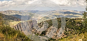 Selakano valley surrounded by Dikti mountains, Crete, Greece