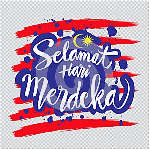 Selamat Hari Merdeka, meaning Happy Independence Day in Malaysia. photo