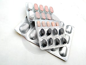 Select focus of hard  capsule is antibiotic such as amoxycillin dicloxacillin that is dispens by pharmacist photo