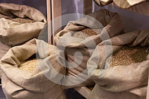 Select grain in bags before grinding