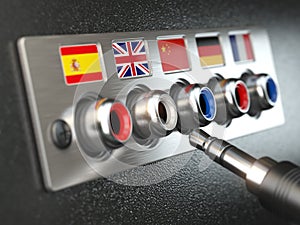 Select language. Learning, translate languages or audio guide co