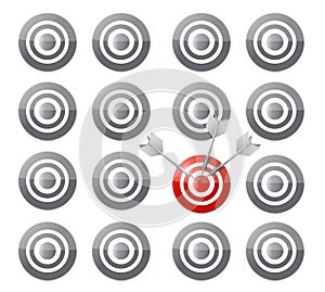 Select your target concept illustration design