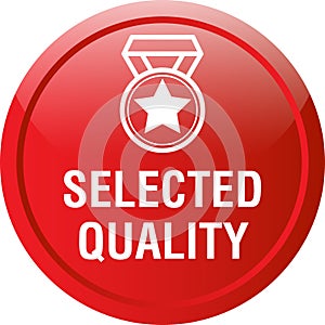 Selected quality web button