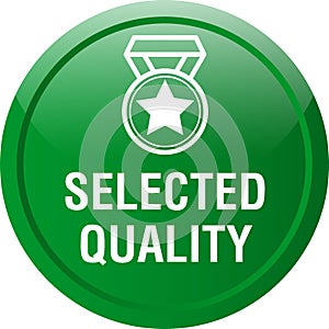 Selected quality web button