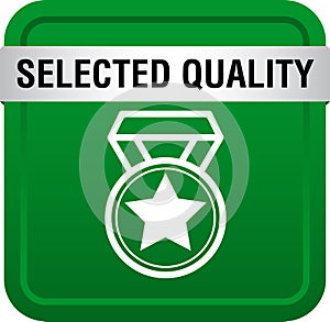 Selected quality web button