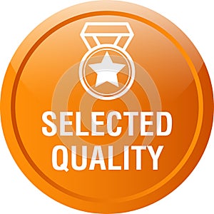 Selected quality web button