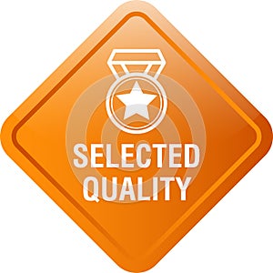 Selected quality web button