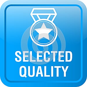 Selected quality web button