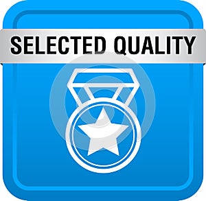 Selected quality web button