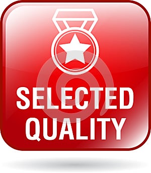 Selected quality web button