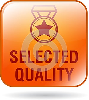 Selected quality web button