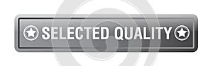 Selected quality web button