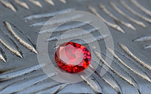 The selected rubies are clear and sparkling. Valuable, expensive