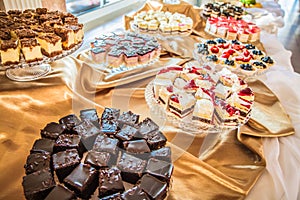 Selection of cakes and pastry