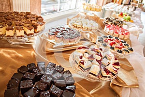 Selection of cakes and pastry