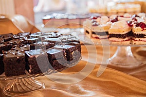 Selection of cakes and pastry