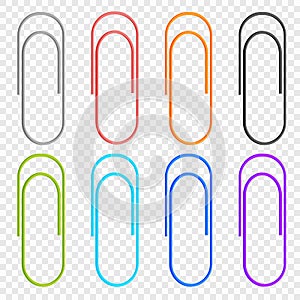 A selection of colored icons clip , located on a transparent background. Vector elements for your design.