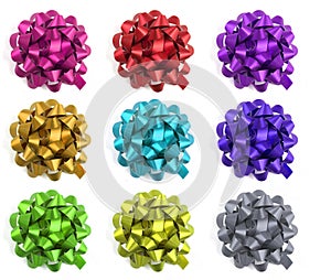 Selection of colourful bows