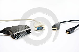 Selection of Common Video Cables and Connectors