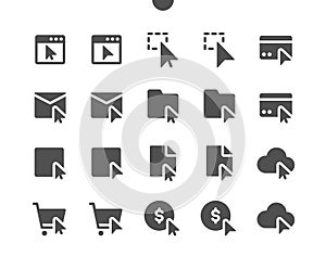 Selection & Cursors v3 UI Pixel Perfect Well-crafted Vector Solid Icons 48x48 Ready for 24x24 Grid for Web Graphics