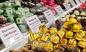 Selection of delicious homemade sweets, confectionery