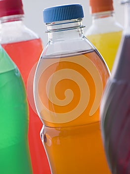 Selection Of Fizzy Drink Bottles