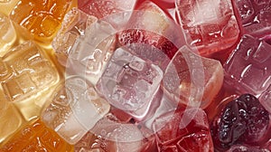 A selection of flavorinfused ice cubes perfect for adding a subtle boost of nutrition to any drink