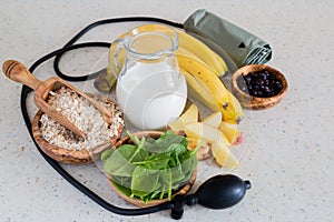 Selection of food that is good fot hypertension photo