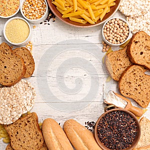 Selection of gluten free food