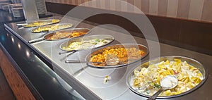 Selection of Italian food at a buffet