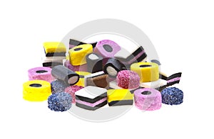 Selection of liquorice sweets