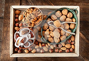 Selection of nuts and dates