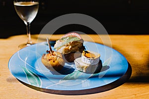 Selection of pintxos in Basque Country